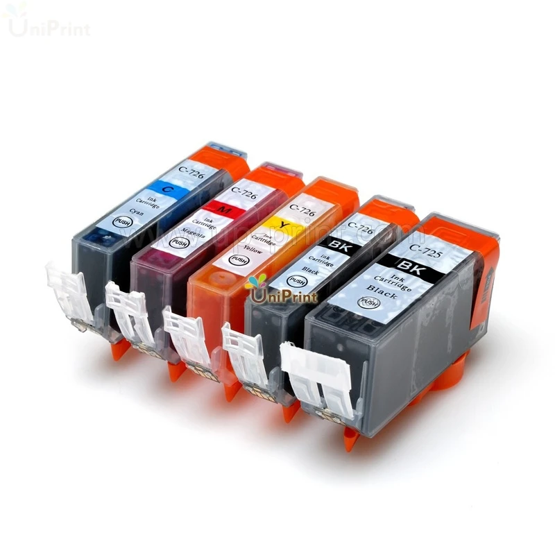 10PK PGI 725 CLI 726 чернильный картридж для canon IP4870 IP4970 IX6560 MG5170 MG5270 MG5370 MG6170 MG6270 MG8170 MG8270 MX886