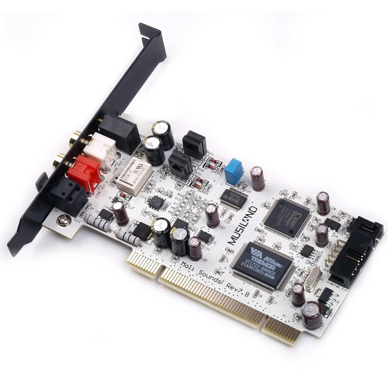 Оригинальный Musiland моли PCI Звуковая карта hifi 24bit/192 кГц ASIO для ПК компьютеров|sound chip