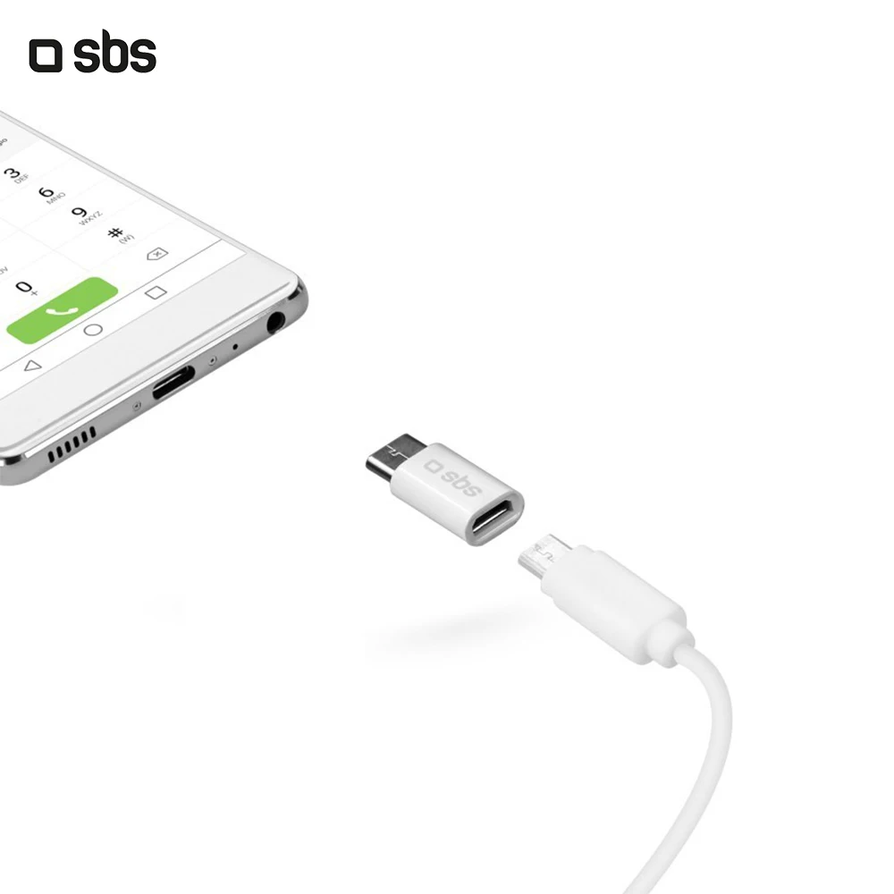 SBS, USB C 2,0, Micro USB, белый