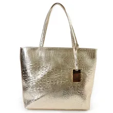 Brand Fashion Casual Women Shoulder Bags Silver Gold Black Crocodile Handbag PU Leather Female Big Tote Bag Ladies Hand Bags Brand Fashion Casual Women Shoulder Bags Silver Gold Black Crocodile Handbag PU Leather Female Big Tote Bag Ladies Hand Bags