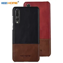 На Алиэкспресс купить чехол для смартфона case for huawei p20 pro kezihome luxury hit color genuine leather hard back cover capa for huawei p20 pro 6.1'' phone cases