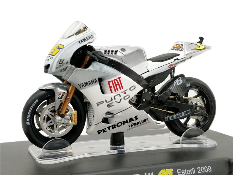 1:18 Leo #46 Rossi Yamaha YZR M1 эшторил 2009 MotoGP литья под давлением гоночный мотоцикл