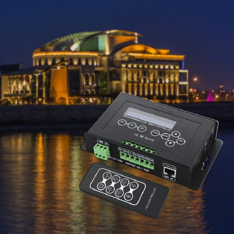 RGB RGBW ленточный контроллер программируемый таймер Φ времени светодиодный DMX 512