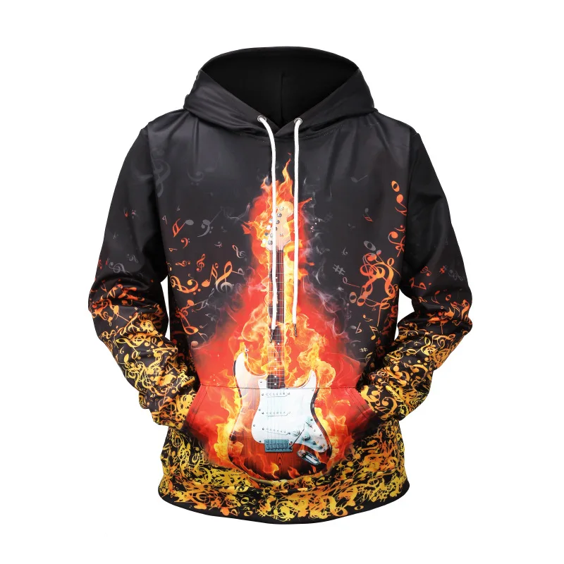 

New Style 3D Printed Fame Guitar Men Discount Men Cotton Hoodies On Hot Sales