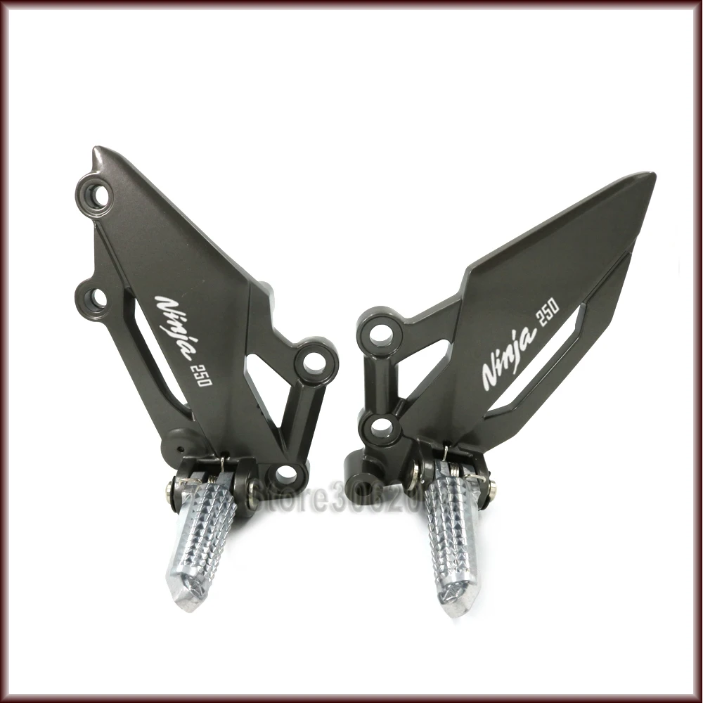 For KAWASAKI EX 250R NINJA NINJA250 2013 - 2015 2014 Motorcycle Front Left &amp Right Footrest Foot Pedal Peg Mount Bracket | Автомобили и