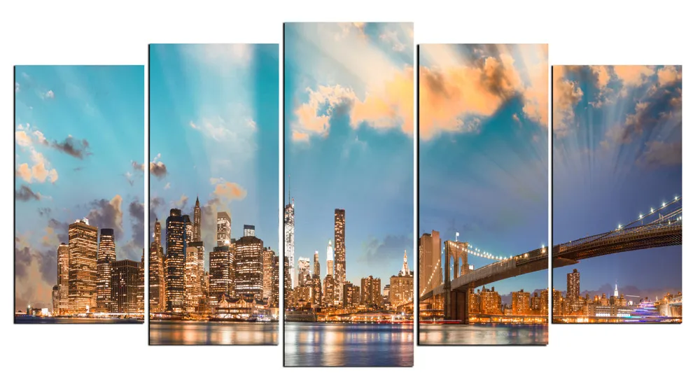 Brooklyn Bridge Wall Art compare prices on 5 panels brooklyn bridge canvas art printed wall Brooklyn Bridge Wall Art compare prices on 5 panels brooklyn bridge canvas art printed wall