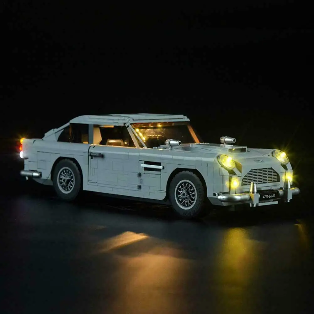 Светильник кой для 10262 Aston Martin DB5 Джеймс Бонд светильник ящиеся Кирпичи