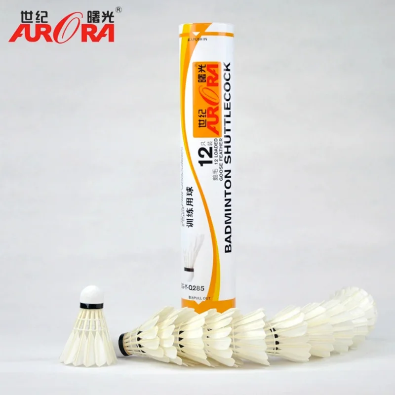 Nueva 12 unids/lote profesional Bádminton bolas portátil ganso blanco Plumas entrenamiento Bádminton bola shuttlecocks deportes Accesorios Nueva 12 unids/lote profesional Bádminton bolas portátil ganso blanco Plumas entrenamiento Bádminton bola shuttlecocks deportes Accesorios