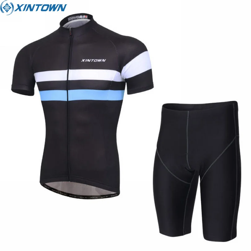 

XINTOWN Mens Ropa Ciclismo Sport Team Cycling Jersey Bib Shorts Set Bike Tops Shirt Outdoor Outfit