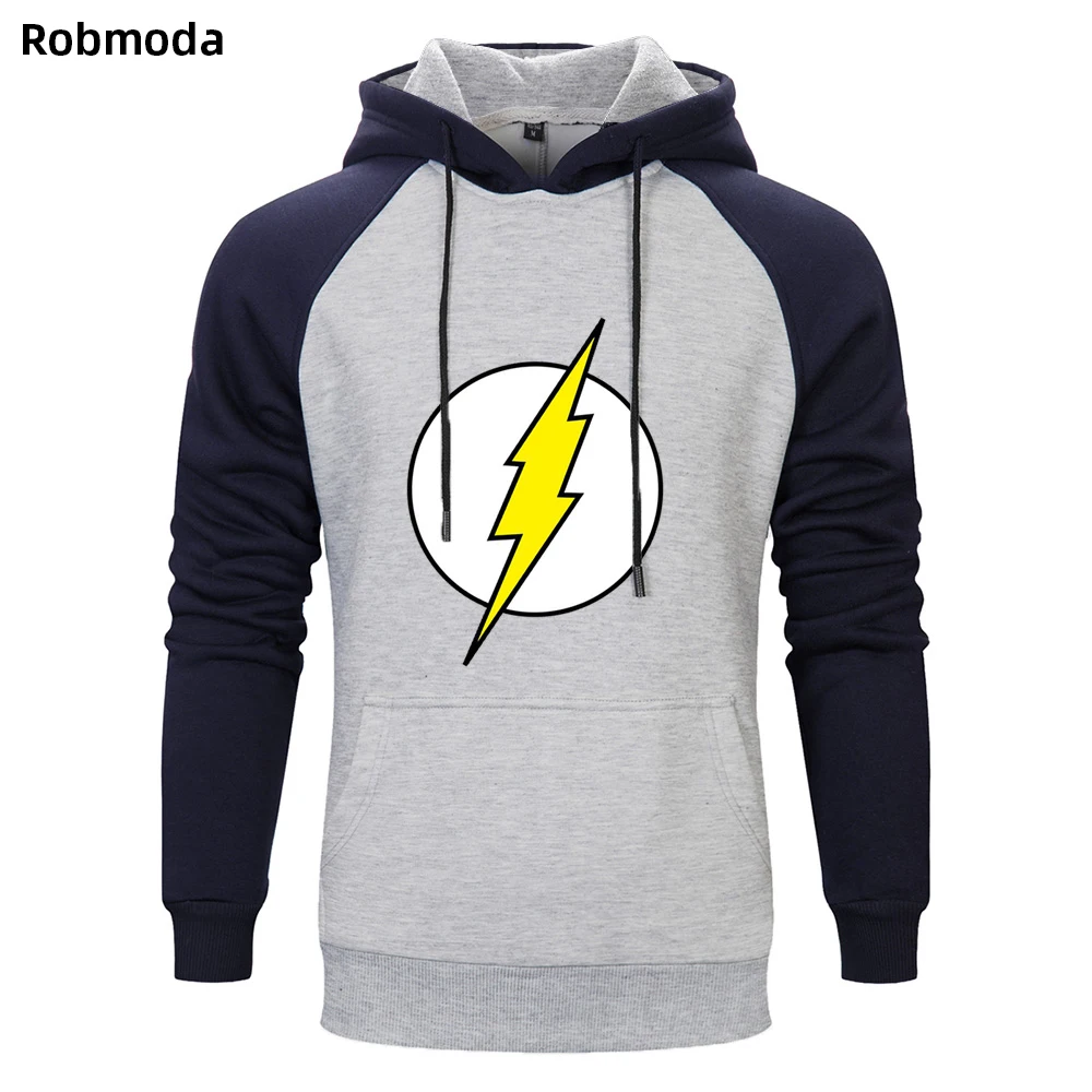 

The Big Bang Theory Sheldon The Flash Hoodie Hoodies Sweatshirt Men 2019 New Winter Autumn Hooded Hoody Sweatshits High Quality