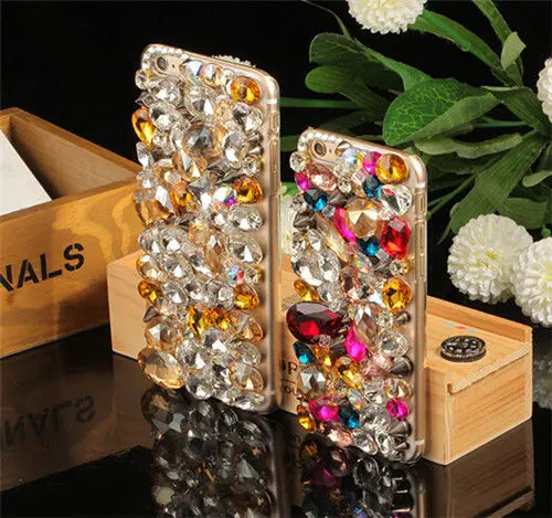 Xingduo 3D Роскошные побрякушки Кристалл Rhinestone Алмазы Жесткий Чехол для Apple iPhone 7 плюс