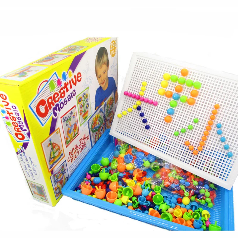 HOT Creative Mosaic Board Game Funny Game For Children ,Environmental