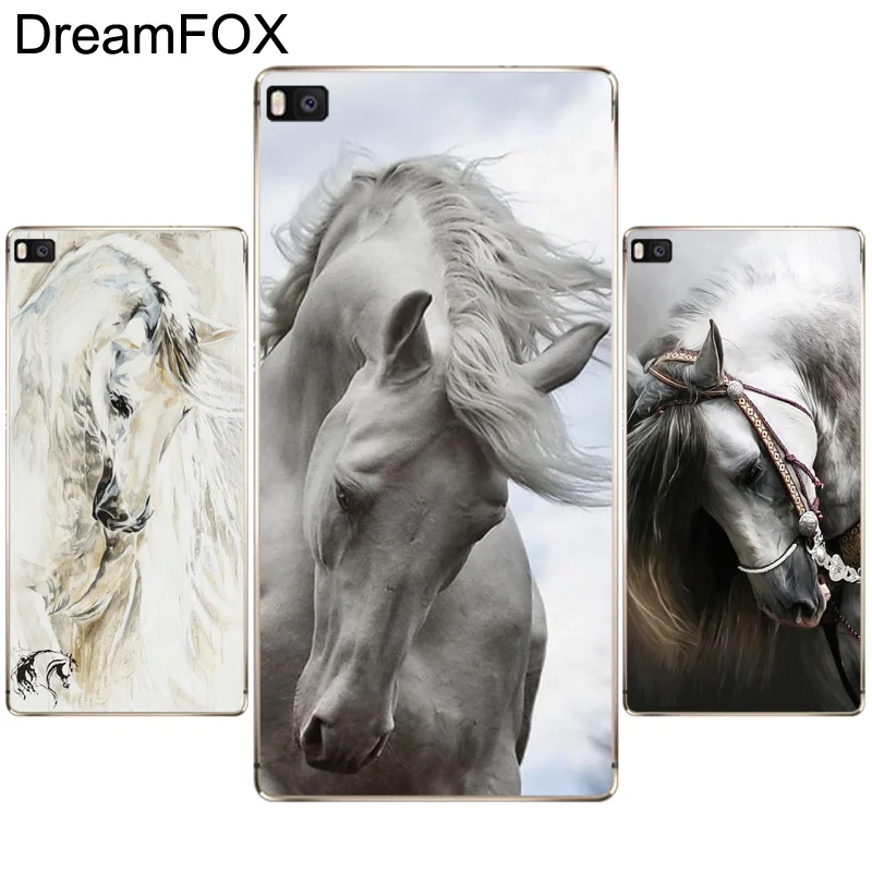 DREAMFOX M511 Horse Painting Soft TPU Silicone Case Cover For Huawei P8 P9 P10 Lite Plus 2017 Honor 8 Pro 9 6X |