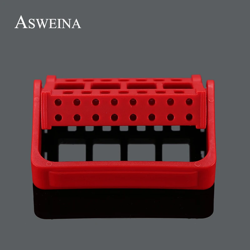 ASWEINA 1 шт. 16 отверстий пластиковые сверла для ногтей дисплей стенд контейнер для 3/3" сверло для выставок инструменты