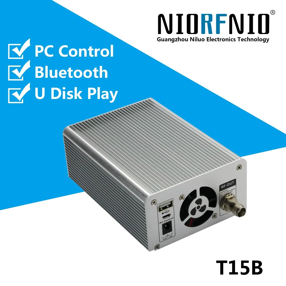 

High Quality T15B-1 0-15w Adjustable FM Stereo PLL Broadcasting Equipment 87-108 MHz