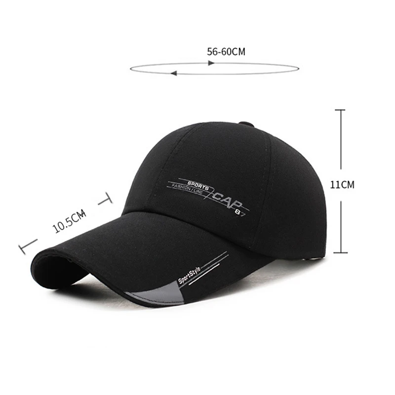 Men Women Sports Baseball Cap Outdoor Fish Golf Fashion Line Snapback Long Visor Brim Shade Sun Hat Bone Gorras Casquette CP0310 (5)