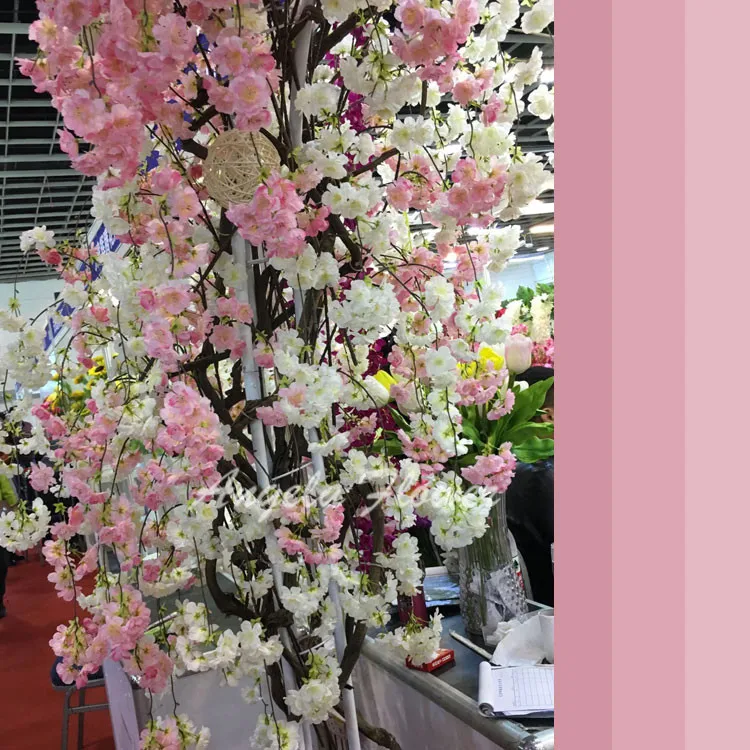 Big136cm artificial cherry blossom vines oriental home wedding garden party shop Decor Chriatmas luxurious cherry fake flores