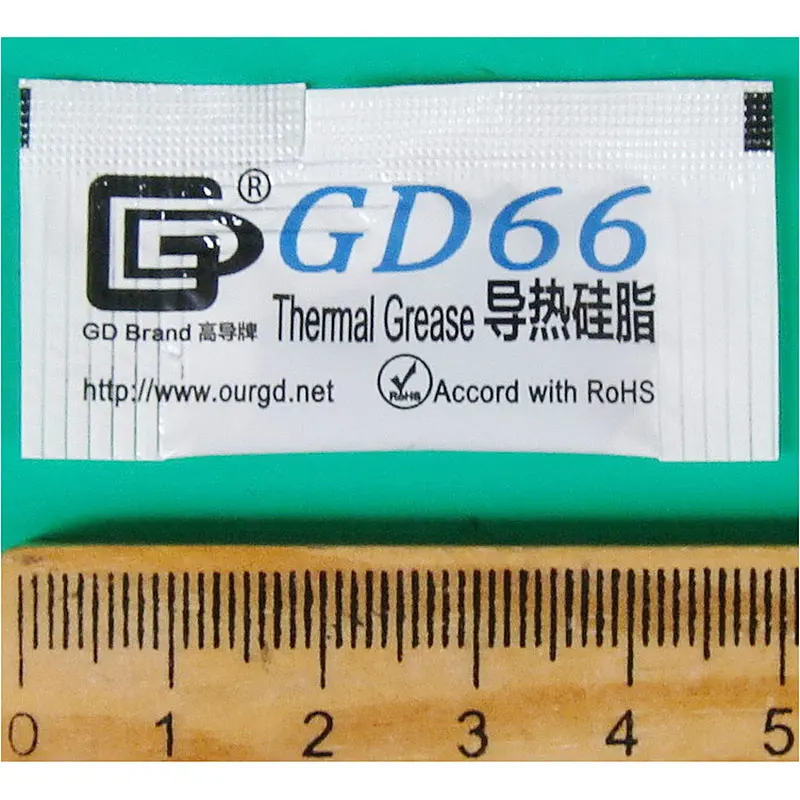 Thermal Paste 100 Pcs GD66 Thermal Conductive Grease Paste Silicone Plaster Heatsink Compound High Performance Gray