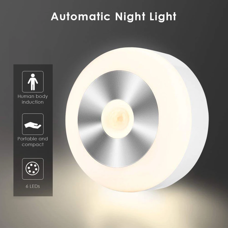 

1pcs 2pcs 50lm LED Body Motion Sensor Induction Lamp Activated Wall Light Night Light Closet Corridor Cabinet led Sensor Light