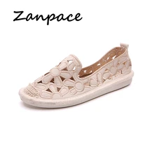 Летняя обувь на плоской подошве; женская модная повседневная обувь на платформе без застежки; сандалии; дышащая удобная женская обувь без застежки;