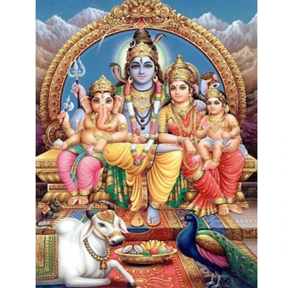5d Diy Full Diamond Painting Kits Hinduism Elephant God Diamond