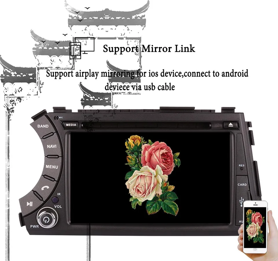 Top RAM 4GB Android 9.0 CAR dvd player radio For Ssang yong Ssangyong Actyon Kyron 2005-2013 with GPS Navi multimedia 4G WIFI Stereo 9