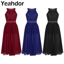 Летний шифон без рукавов для девочек, платье принцессы, Платья с цветочным узором для девочек, цветочные кружева, стразы, макси-комбинезон, платье для свадебной вечеринки