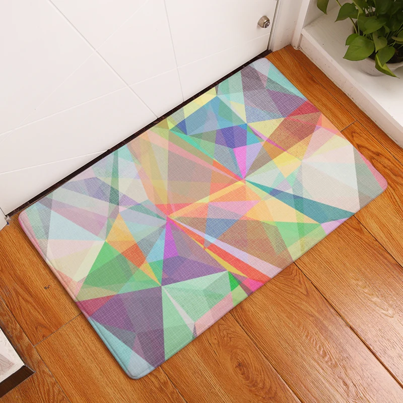 Новый модный стиль 2017 творческие моющиеся коврики с геометрическим узором