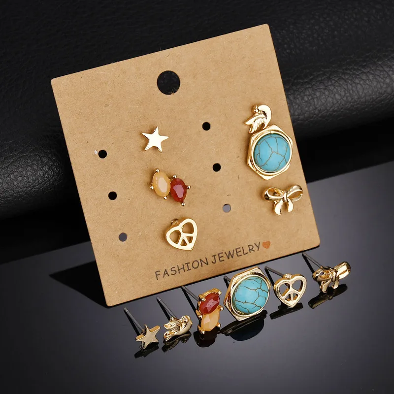 stone earrings set