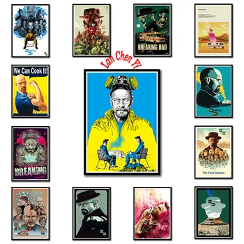 

Breaking Bad Wall Sticker Classic American TV Series Coated paper posters Wall Picture Modern Home Room Decoration Frameless
