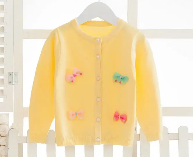 

2017 New cheapest high quality beatiful newborn baby girl's cute candy colors sweater baby clothes for girl JT008
