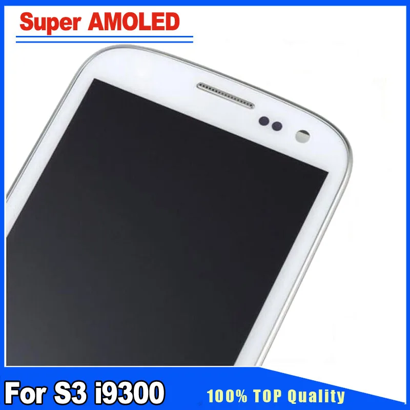 

Super AMOLED Display For Samsung Galaxy S3 i9300 i9301 i9305 Neo LCD Screen digitizer With Frame Assembly Replacement