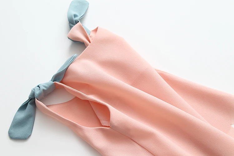 Girls Tops 2018 Summer Cotton Candy Color Orange Black White Blue Yellow Pink Purple Sleeveless O-Neck Chiffon T-Shirt Baby Girl (32)