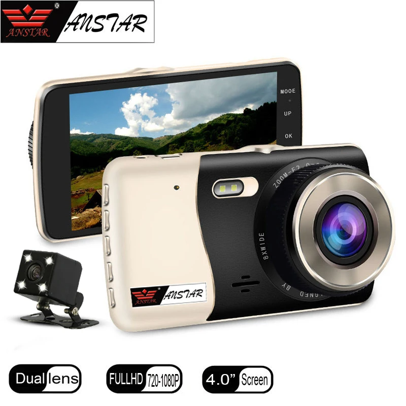 imágenes para ANSTAR Cámara DEL COCHE de 4 "Grabador de vídeo lente Dual Dash Cam Full HD 1080 p Del Coche Dvr Del Vehículo cámara de Ayuda Al Aparcamiento Automático Dashcam DVR imágenes para ANSTAR Cámara DEL COCHE de 4 "Grabador de vídeo lente Dual Dash Cam Full HD 1080 p Del Coche Dvr Del Vehículo cámara de Ayuda Al Aparcamiento Automático Dashcam DVR
