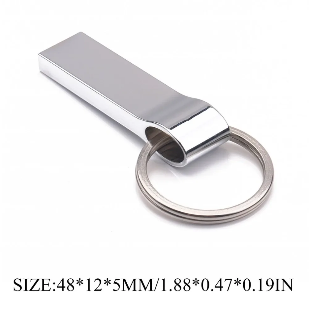 Креативный USB флэш-накопитель 128G портативный внешний накопитель памяти водонепроницаемый пылезащитный u-диск с кольцом для ключей