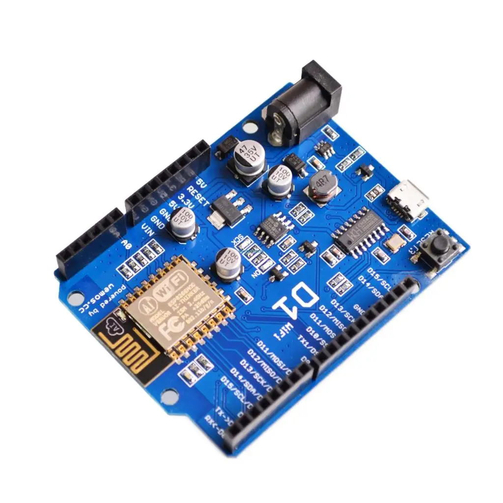 

ESP-12E For WeMos D1 WiFi UNO Shield Based ESP8266 ESP8266EX For Arduino IDE 3.3V/5V Support OTA Wireless Upload