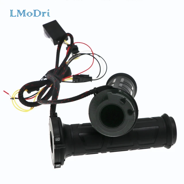 US $10.96 LMoDri Universal Motorcycle 78 22mm Electric Heated Grips Scooter Moped Bar Hand Warmer Adjustabl