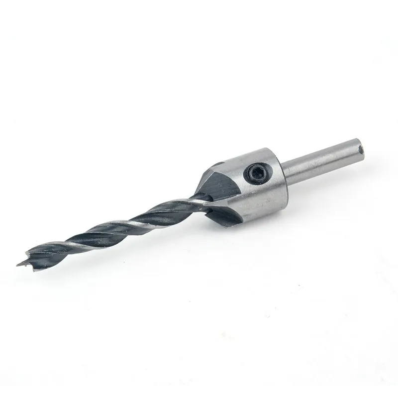 Countersink Drills Bit Press Set Chamfer Reamer Woodworking Power Tools 3mm-6mm 1/4