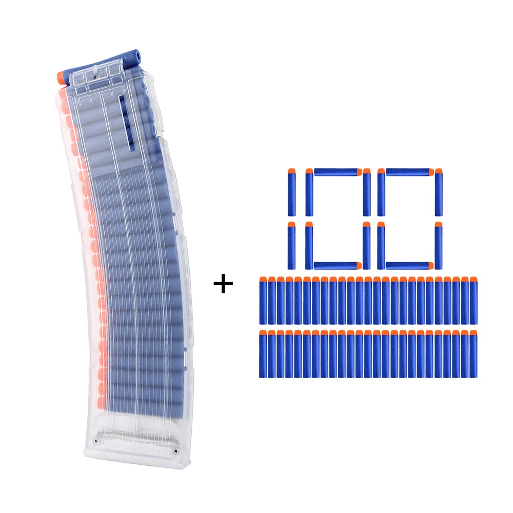 18 перезагрузить клип журналы круглый вытачки Замена Пластик журналы игрушечный пистолет обойма для мягких пуль для Nerf Gun для бластер нёрф - Цвет: 22 Reload Clip