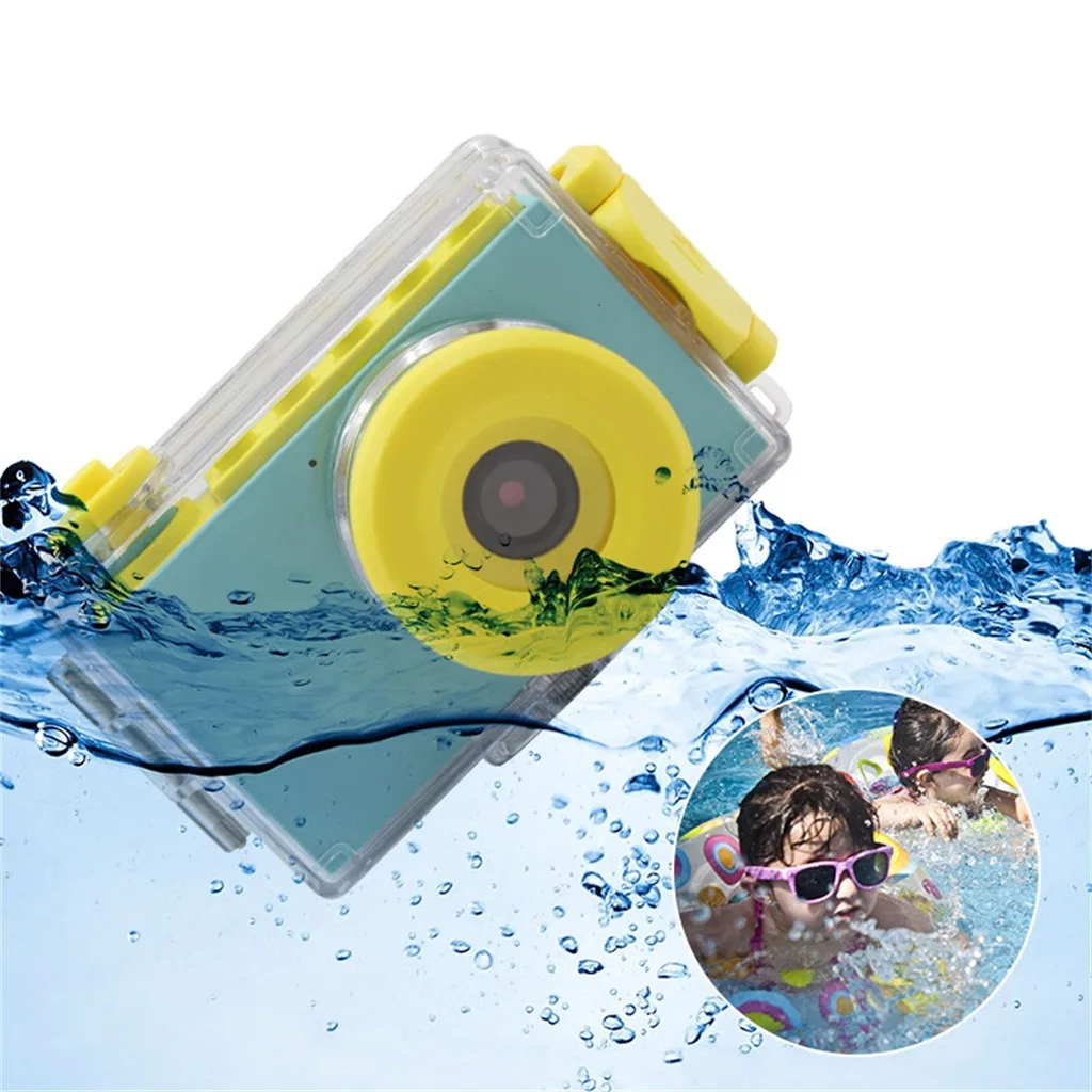 Waterproof Digital  Camera for Kids Children 4X Digital Zoom Automatic Children Kids Digital Camera Cam Recorder Photo Xmas Gift