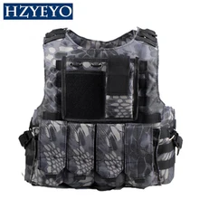 Открытый Пейнтбол одежда без рукавов Повседневные охотничьи жилеты для водителей Colete Masculino CS Регулируемый жилет, HZYEYO, H-003