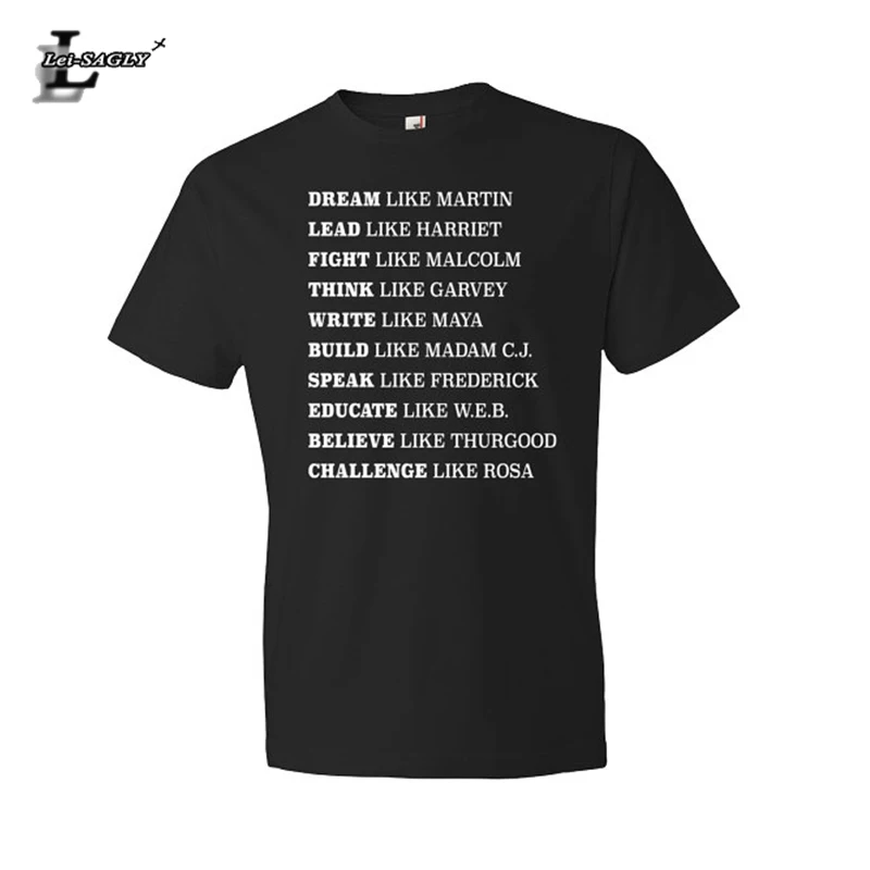 

Lei-SAGLY Mens Black Lives Matter T-Shirt Black History T-Shirt Rosa Parks Shirt Harriet Tubman Shirt Dream Like Martin T-Shirt