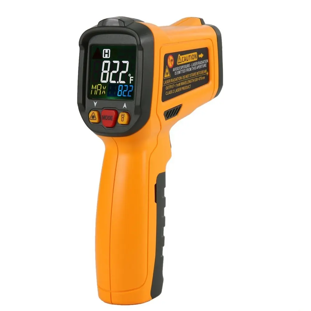 PEAKMETER PM6530C Бесконтактный цифровой инфракрасный термометр цветной дисплей с