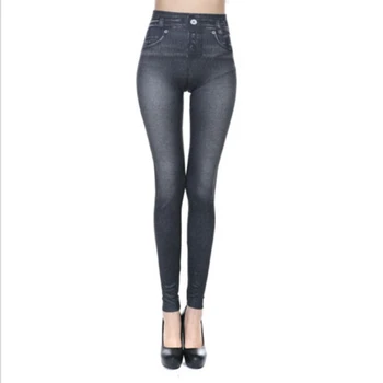 

New 2018 Women Casual Skinny Pant Jeggings Stretchy Slim Leggings Imitation Jeans Pencil Trousers US
