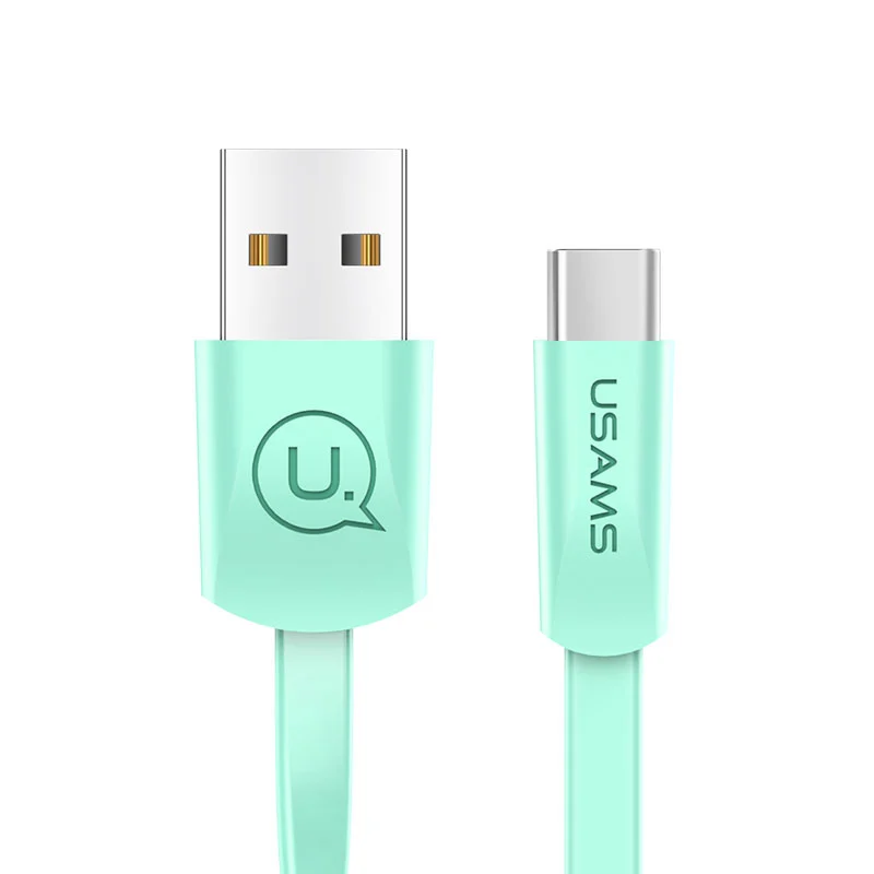 Кабель для samsung Galaxy S9, 1,2 м, 2 А, usb type-C кабель, USB кабель для зарядки и синхронизации данных для samsung S9 S8 Note 8, зарядный кабель - Цвет: green