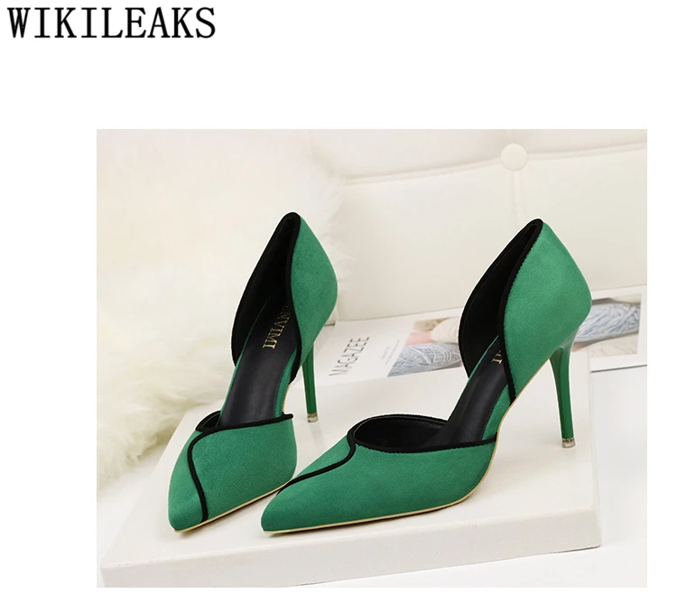 Босоножки на высоком каблуке; элегантная обувь; женские брендовые туфли-лодочки на очень высоком каблуке; зеленая женская обувь; черные модельные туфли на каблуке; женская обувь; Цвет Синий