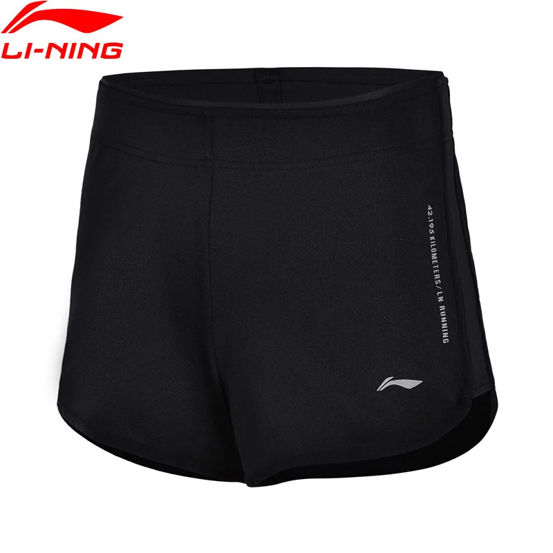 Li Ning Women Running Shorts Breathable Regular Fit 100 Polyester Comfort Fitness LiNing Sports