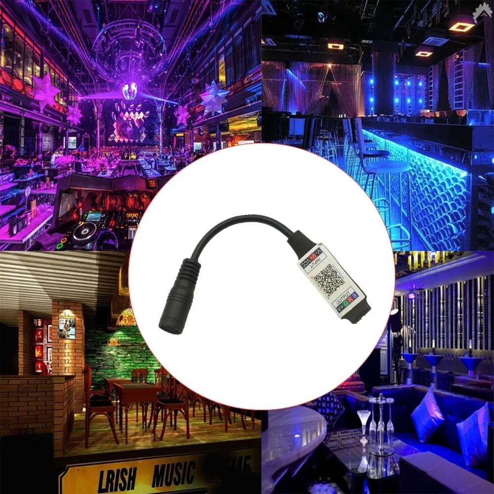 Светодиодный контроллер светодиодный Bluetooth RGB беспроводной смарт мини для 3528 5050 6A