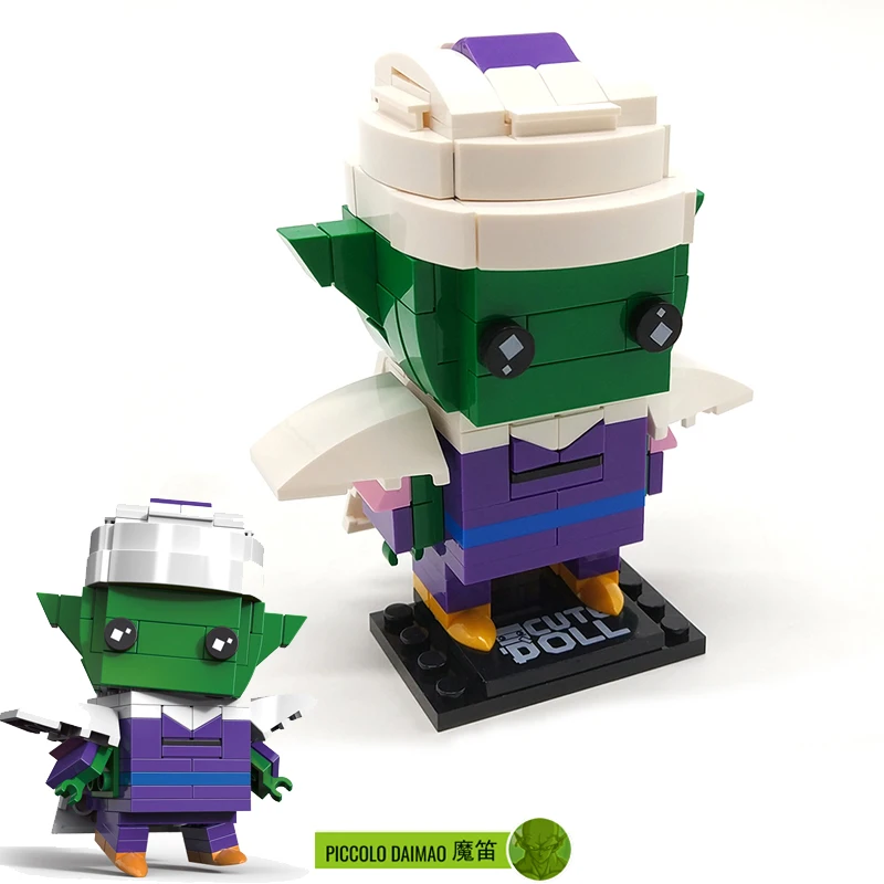 Brickheadz Dragon Ball Z супергерой Железный человек Marvel Супер Герои Бэтмен Фигурки строительные блоки кирпичи головы игрушки - Цвет: Style 12