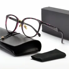 Mincl/ очки «кошачий глаз» оправа с прозрачными линзами женские брендовые Очки оптических оправ дамы негабаритных очки кадр высокого качества FML